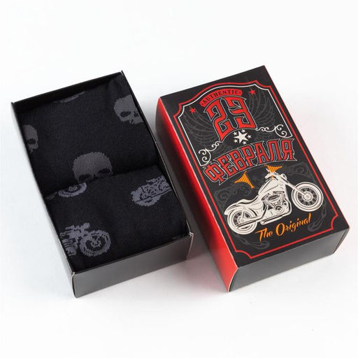 Носки мужские 23 Февраля, набор 2 пары, размер 41-44 (27-29 см)