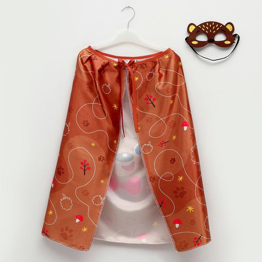 Карнавальный костюм «Новогодний медведь»: плащ, маска