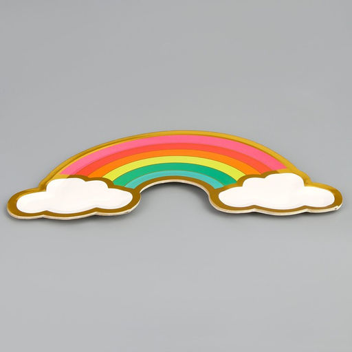 Тарелка одноразовая «Радуга», набор 6 штук