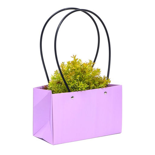 Цена за 10 шт. Сумка для цветов Лиловая, влагостойкая, 22 x 10,5 x 13,5 см - UPAK LAND фото 2