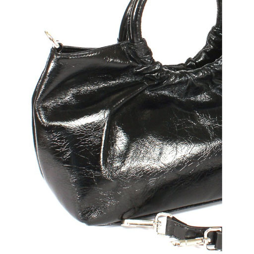 Сумка женская натуральная кожа XYN-3576, 1отд+еврокарман, плечевой ремень, черный 265569 - Adelia фото 4