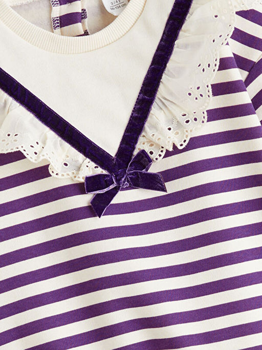 Bisiklet Yaka K?z ?ocuk Sweatshirt ve Tayt