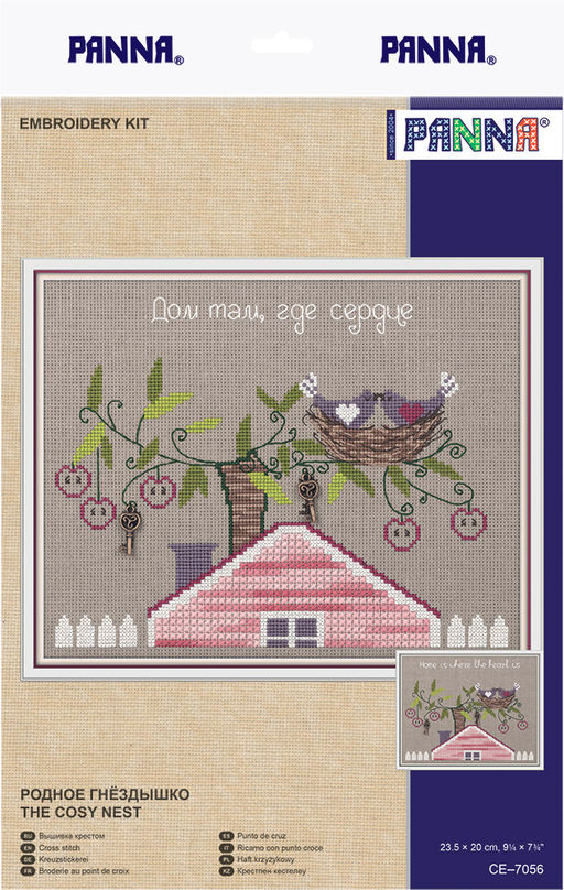 Набор для вышивания PANNA CE-7056 Родное гнездышко 23 х 18.5 см