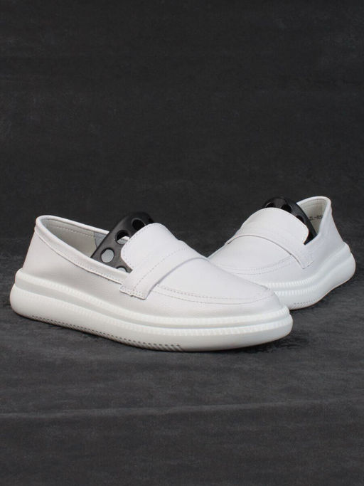 03-ZL-8501 WHITE Полуботинки женские (натуральная кожа)