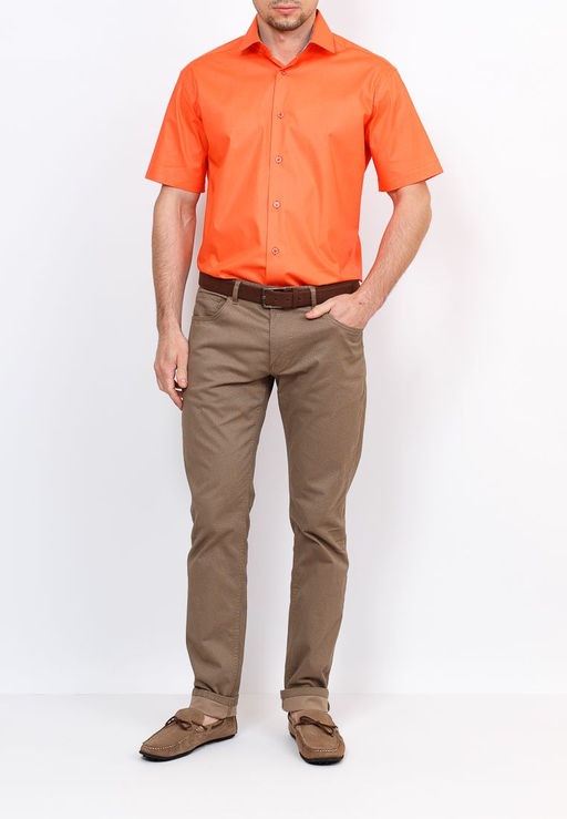 Сорочка мужская короткий рукав GREG Gb610/107/Z/1 STRETCH  фото 2