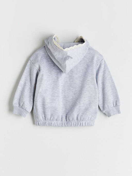 Kap??onlu K?z ?ocuk Sweatshirt ve E?ofman Alt? 2li