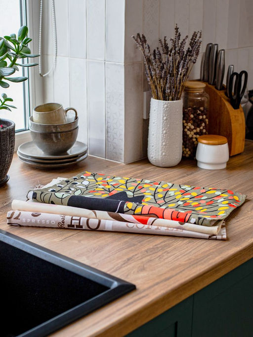 Комплект полотенец 48*60 см, 3 шт., рогожка (Время чаепития) - Ивановотекстиль фото 8