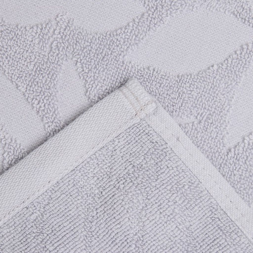 Полотенце махровое жаккардовое LoveLife Leaves 50х90 см, цвет светло-серый, 100% хл, 500 гр/м2  фото 4