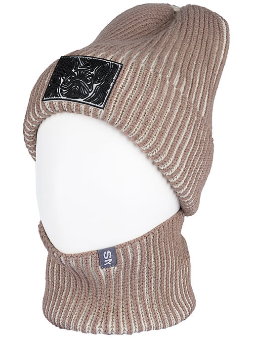 Комплект (шапка и снуд) 12з16624 джинс/черный - Nikastyle фото 5