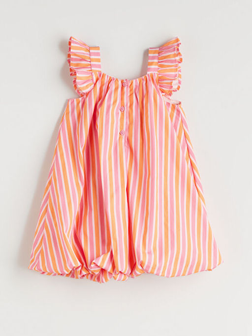 Bisiklet Yaka K?z ?ocuk Poplin Elbise