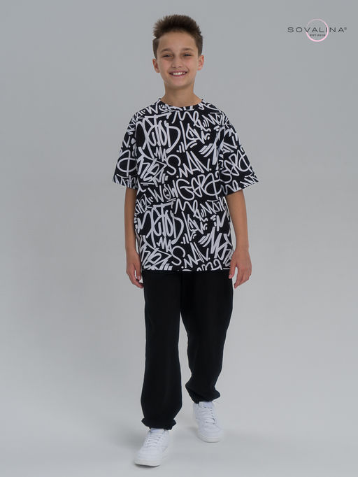 Костюм Daily men надписи-черный - Sovalina фото 16