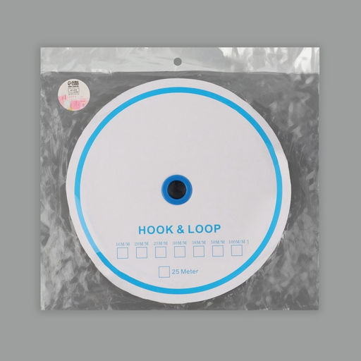 Липучка «Петля», на клеевой основе, 20 мм, 25±1 м, чёрная