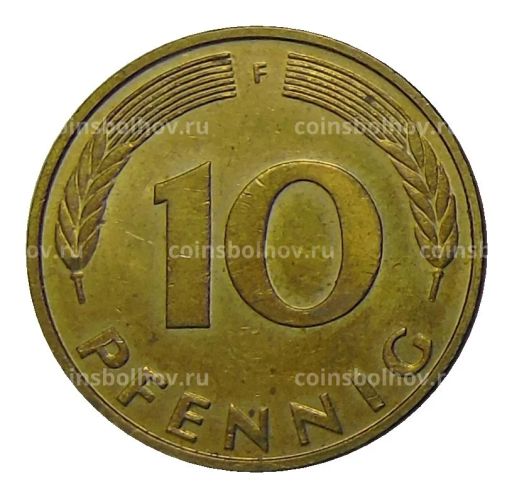 Монета 10 пфеннигов 1992 года F Германия