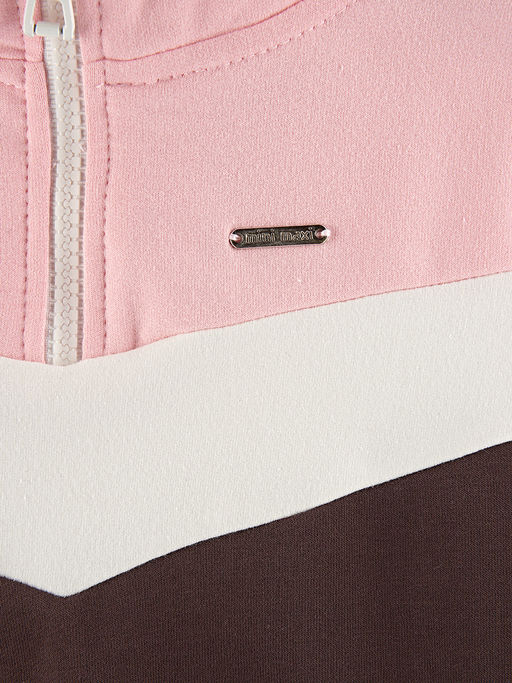 Джемпер полузамок для девочки UD 7004 роз/кофе - Mini maxi фото 8