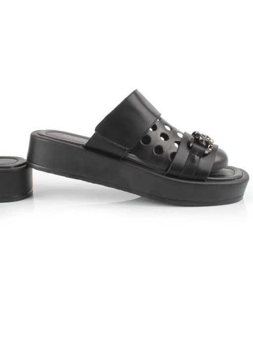 08-PEAG16-2 BLACK Босоножки женские (натуральная кожа) - Фабричный китай фото 13