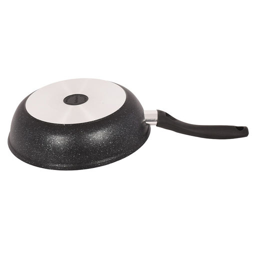 Сковорода алюмин. 260/60мм с ручкой (АП) темный мрамор (смт262а) (Кукмара)