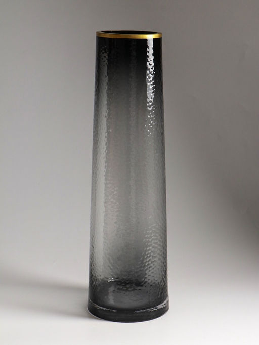 Ваза напольная «Линней», 50×15 см, стекло, серая
