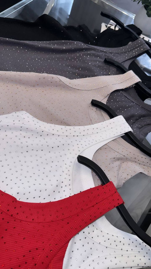 Майка крутого качества с камешками - Ksa фото 7