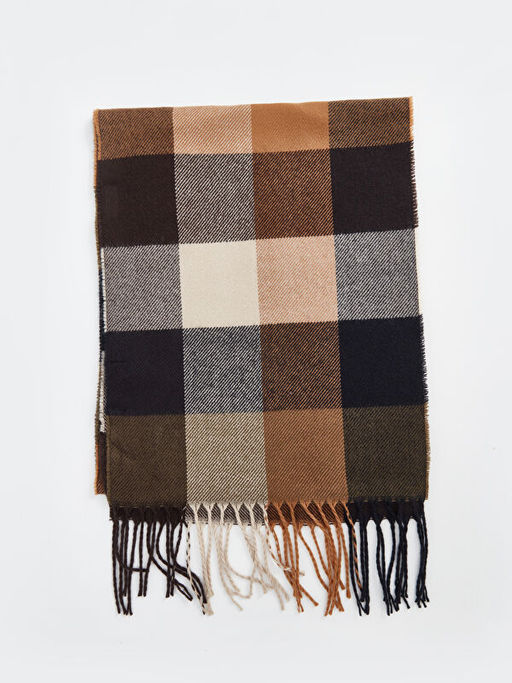 P?sk?l Detayl? Ekose Desenli Erkek Atk?