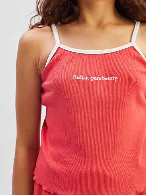 Kare Yaka K?z ?ocuk Crop Atlet