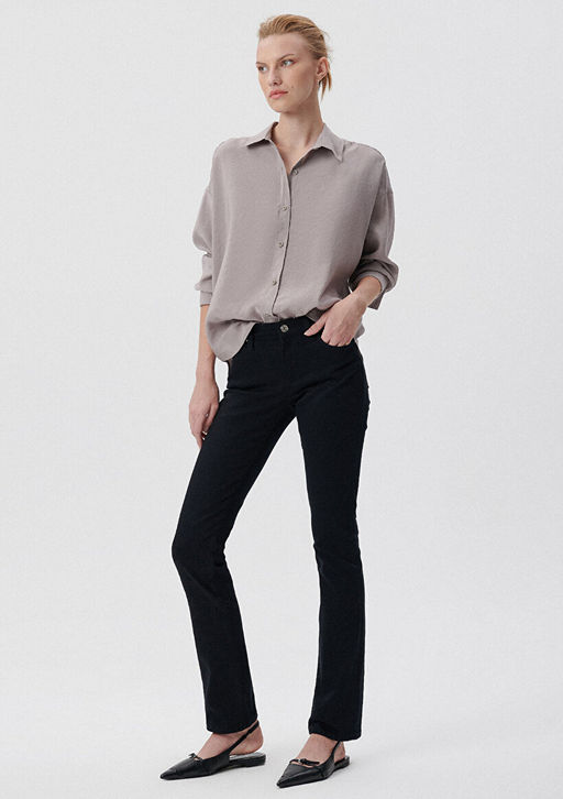 Mona Casual Siyah Jean Pantolon