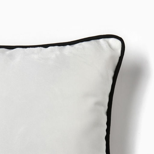 Наволочка декоративная Этель Кант, 45х45, цвет белый, велюр (100% пэ)  фото 3