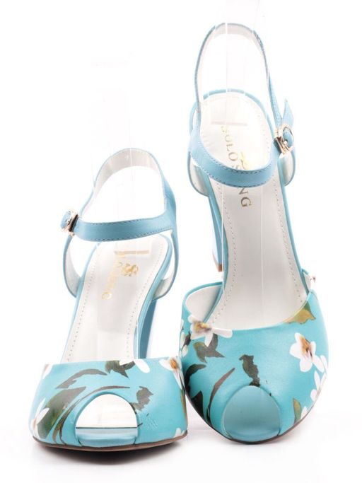 EG21-10 BLUE Босоножки женские (натуральная кожа) - Фабричный китай фото 14