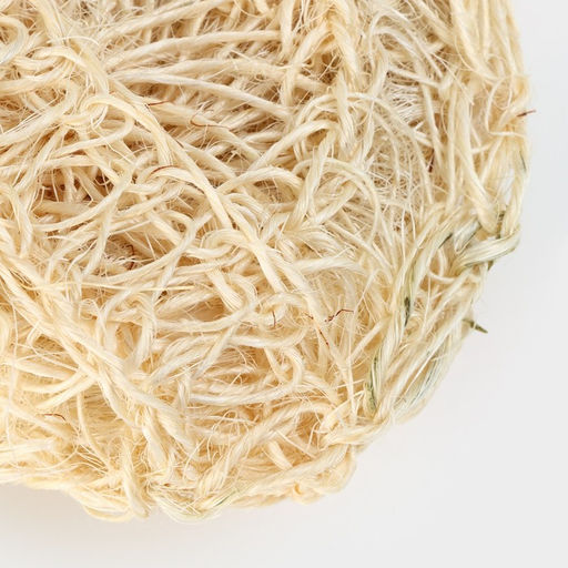 Мочалка - спонж Доляна «Сизаль», 12×12×5 см, бежевая