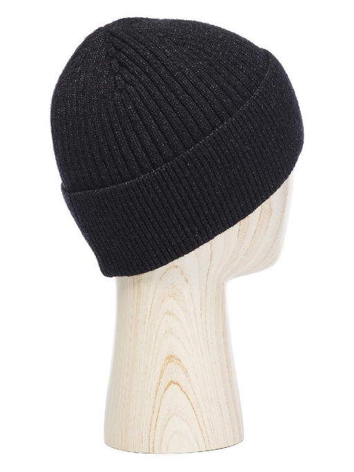 Шапка муж. каш+шерсть+виск LB-N88123 black melange - Labbra фото 2