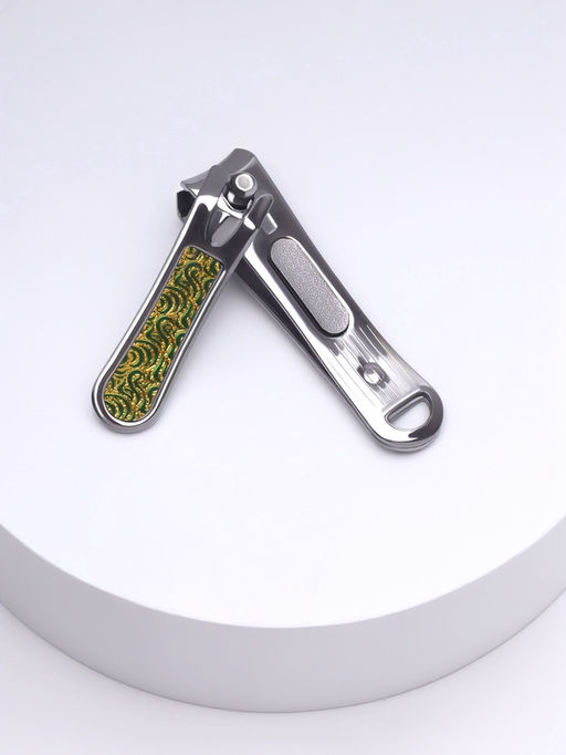 Цена за 12 шт. Кусачки книпсер маникюрные, с пилкой, 5 см, в коробке, МИКС