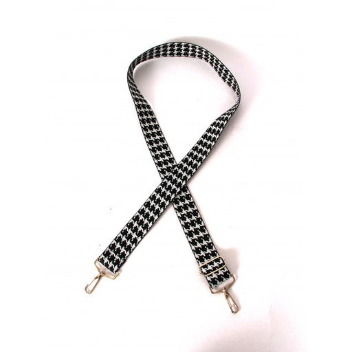 Плечевой ремень (стропа) ADEL-239/регулируемый, макс длина 136см, лапка черн/бел 262060 - Adelia фото 2