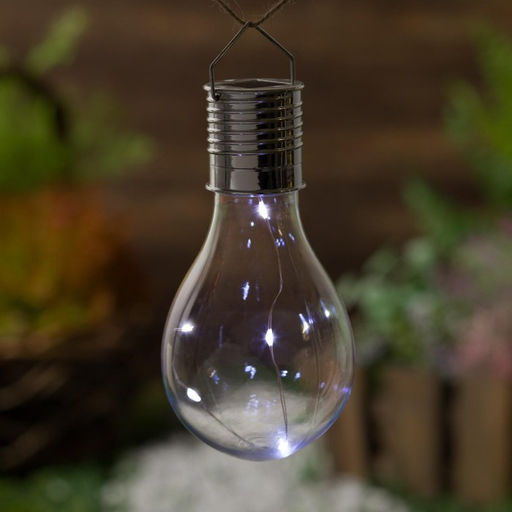 Садовый светильник на солнечной батарее Лампочка, 8148 см, 5 LED, свечение белое - Luazon lighting фото 2
