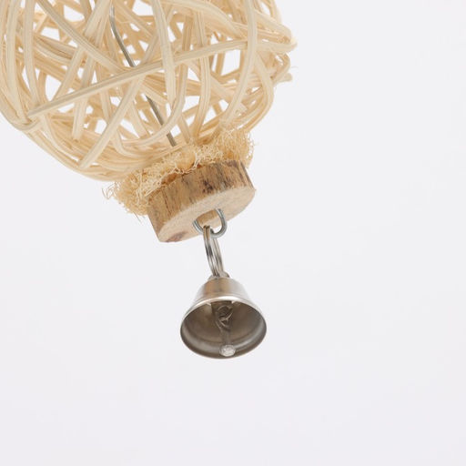 Гнездо для птиц с колокольчиком, 13 х 28 см, лоза - Пижон фото 3