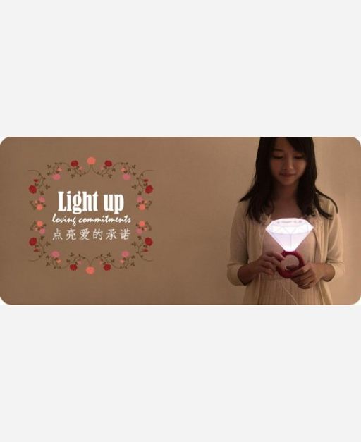 Светильник Кольцо с бриллиантом цвет красный 904003 - Yiwu youda import & export co фото 6