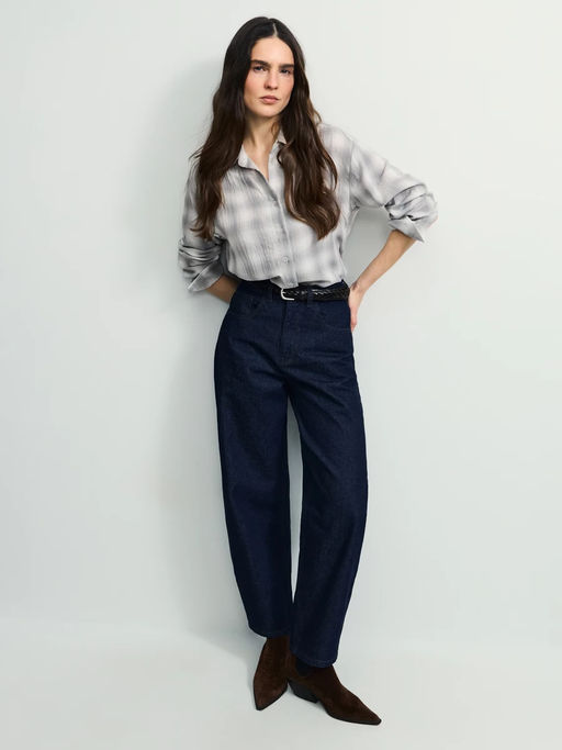 Блуза оверсайз из хлопка / Zarina  фото 2