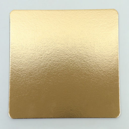 Цена за 5 шт. Подложка для торта усиленная, 30×30 см, золото 2.5 мм