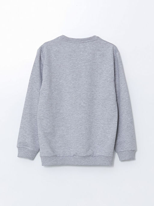 Bisiklet Yaka Bask?l? Erkek ?ocuk Sweatshirt - Waikiki фото 3