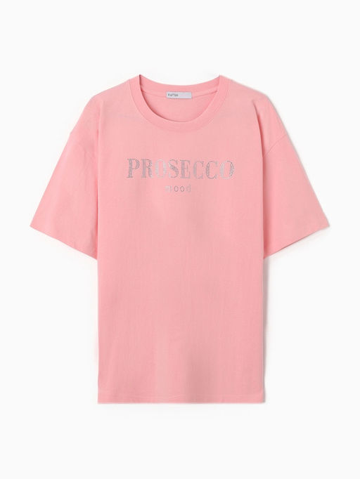 Футболка женская KAFTAN: Prosecco, розовая, размер 40-42