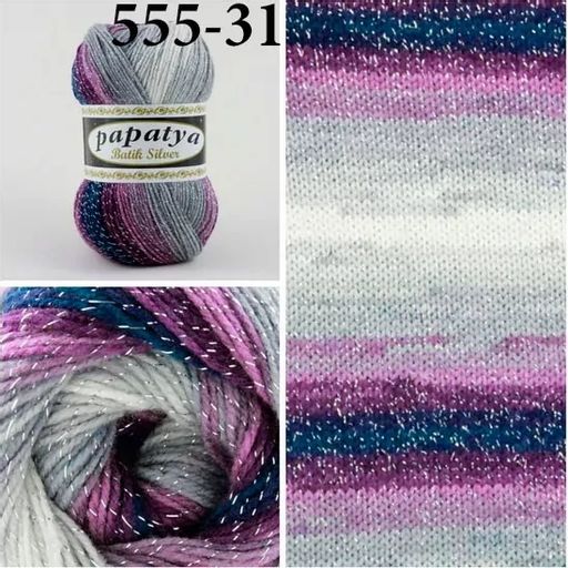 BATIK SILVER PAPATYA - Kamgarn фото 13