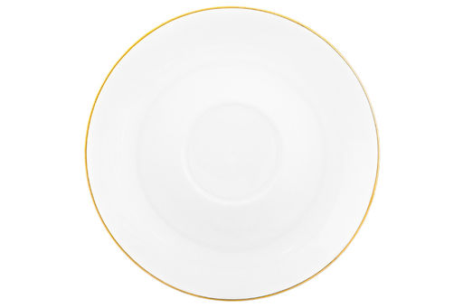 Чайн. пара 2 пр. 300 мл 12,5*9,5*7 см Белая с золотом на ножке, NEW BONE CHINA - Elan gallery фото 8
