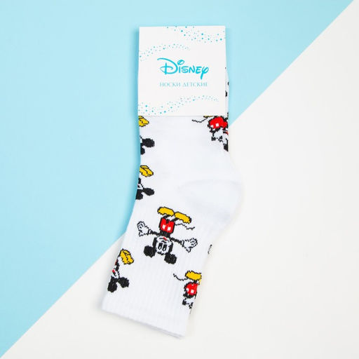 Носки для мальчика «Микки Маус», Disney, 16-18 см, цвет белый