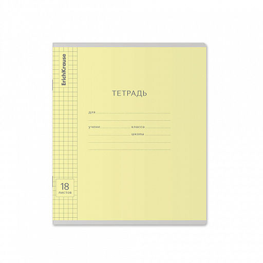 Цена за 200 шт. Тетрадь школьная ученическая ErichKrause Классика Visio зеленая, 18 листов, клетка (в плёнке по 10 шт.)  фото 44