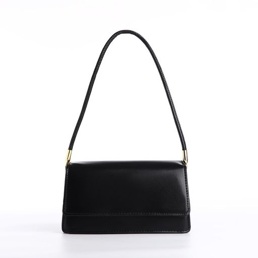 Сумка на клапане, цвет черный 24*13*8 см - Nazamok фото 6