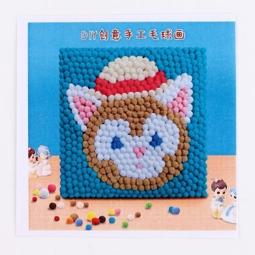 Аппликация помпошками Кошечка размер 20 20 см, клей 30 мл - Simaland фото 5