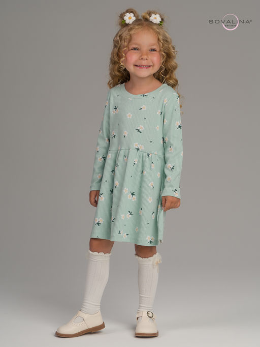 Платье Элла мятный букетик