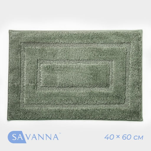 Коврик SAVANNA Мягкость, 40?60 см, зелёный