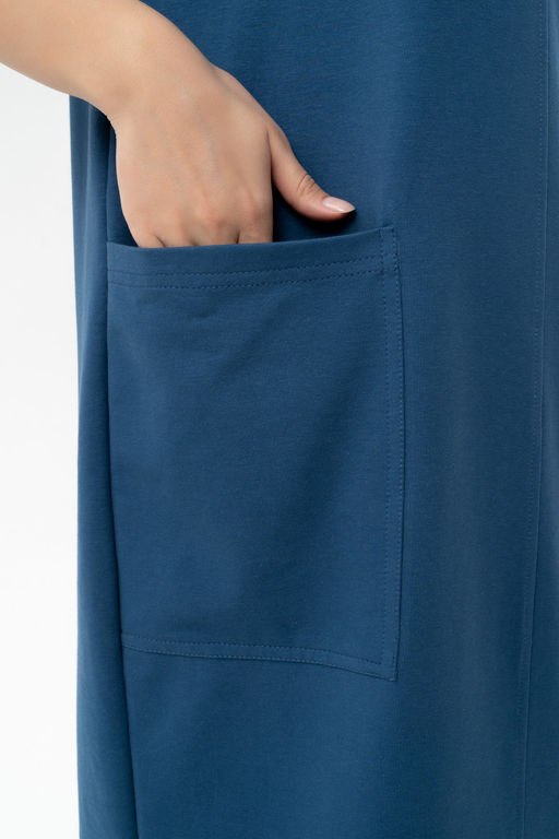 Платье из лёгкого хлопкового футера - Solo mio фото 7