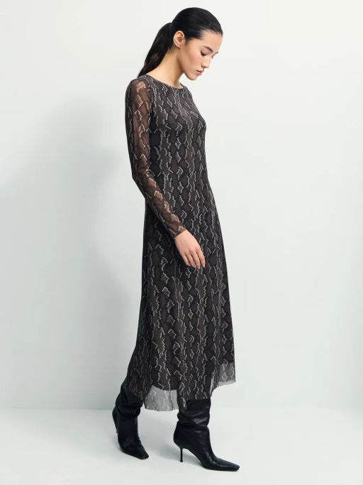 Платье миди с принтом / Zarina