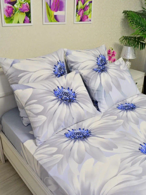 Наволочки на молнии (2 шт.) поплин  Березка