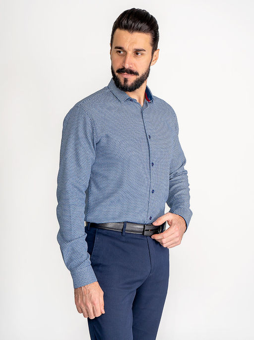 Сорочка мужская длинный рукав GREG 213/131/7167/Z/1p